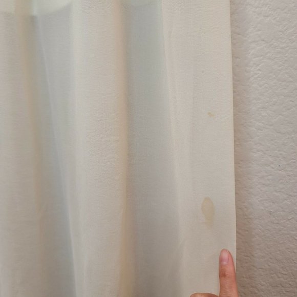 Miss Avenue Dress Womens Small Ivory Chiffon Maxi Layered Flowy Lightweight - Picture 3 of 12